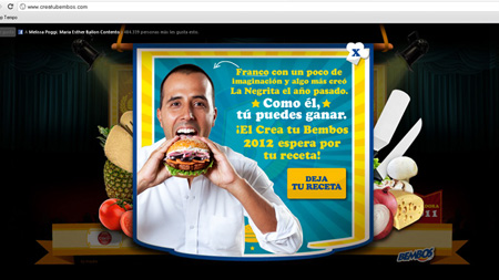 Los consumidores pueden formar parte de la historia de Bembos