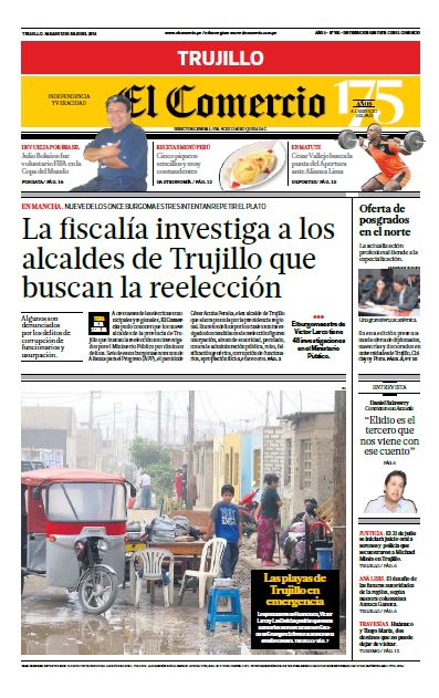 Solicitar tarifas de El Comercio Trujillo